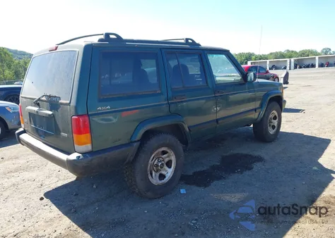 2000 Jeep Cherokee Sport из США, поврежденный, VIN 1J4FF48SXYL109348